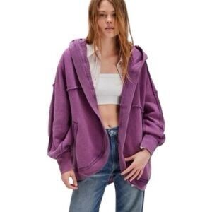 We The Free Violet Hooded Sweater